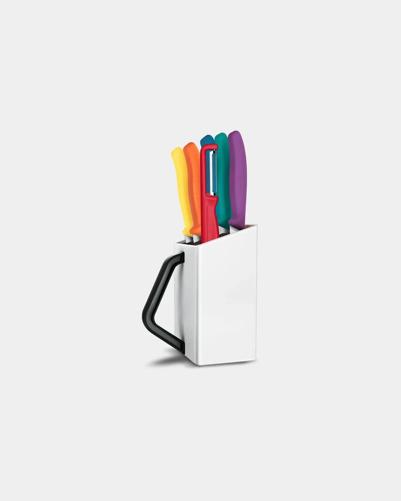 Bloc porte-couteaux inox Victorinox Utility 7 pièces à personnaliser