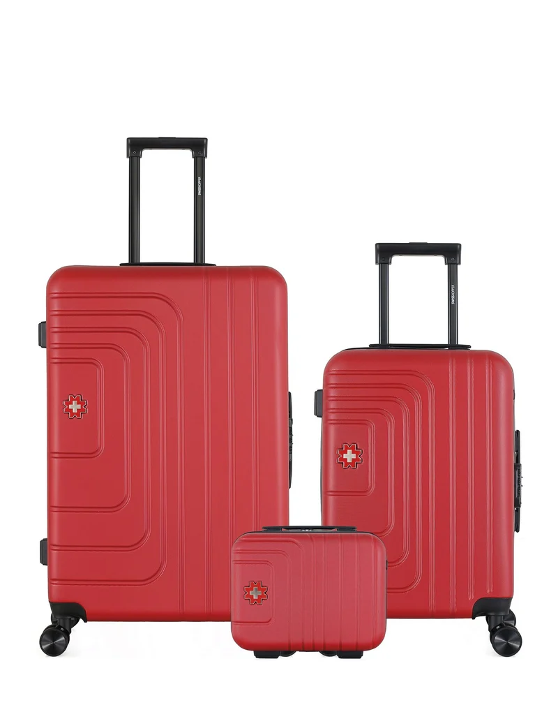 Lot de 3 Valises Rigides Grand Format, Cabine et Vanity RUTI