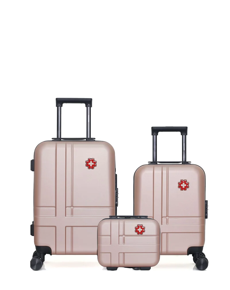 Lot de 3 Valises Rigides Cabine, Cabine XXS et Vanity USTER