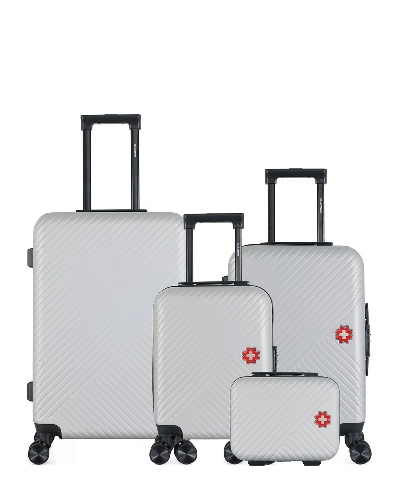 Lot de 4 Valises weekend, valise cabine, valise cabine XXS et vanity SPIEZ