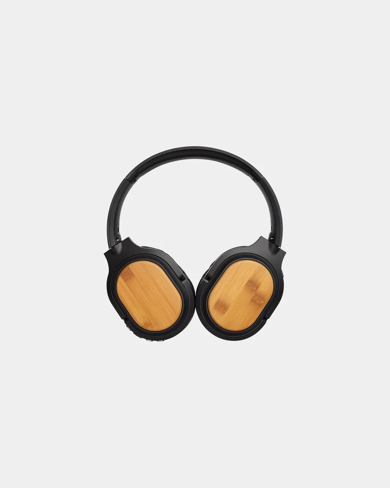 Casque Bluetooth ABS recyclé et bambou à personnaliser