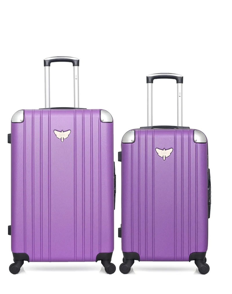 Lot de 2 Valise grand format et valise weekend AMELIE-A