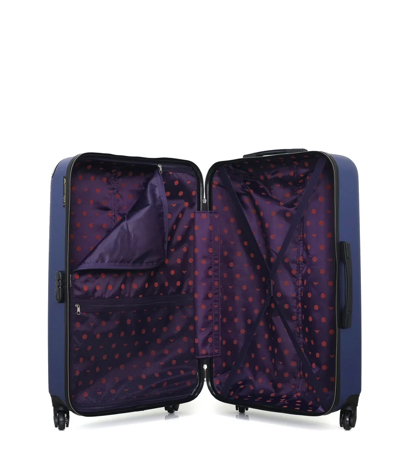Lot de 2 Valise grand format et valise weekend AMELIE-A