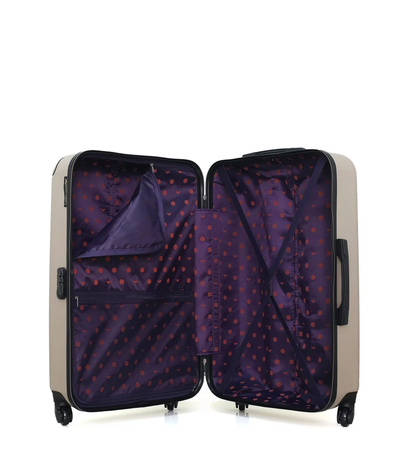 Lot de 2 Valise grand format et valise weekend AMELIE-A