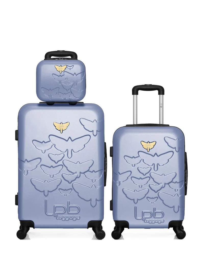 Lot de 3 Valise weekend , valise cabine et vanity AELYS