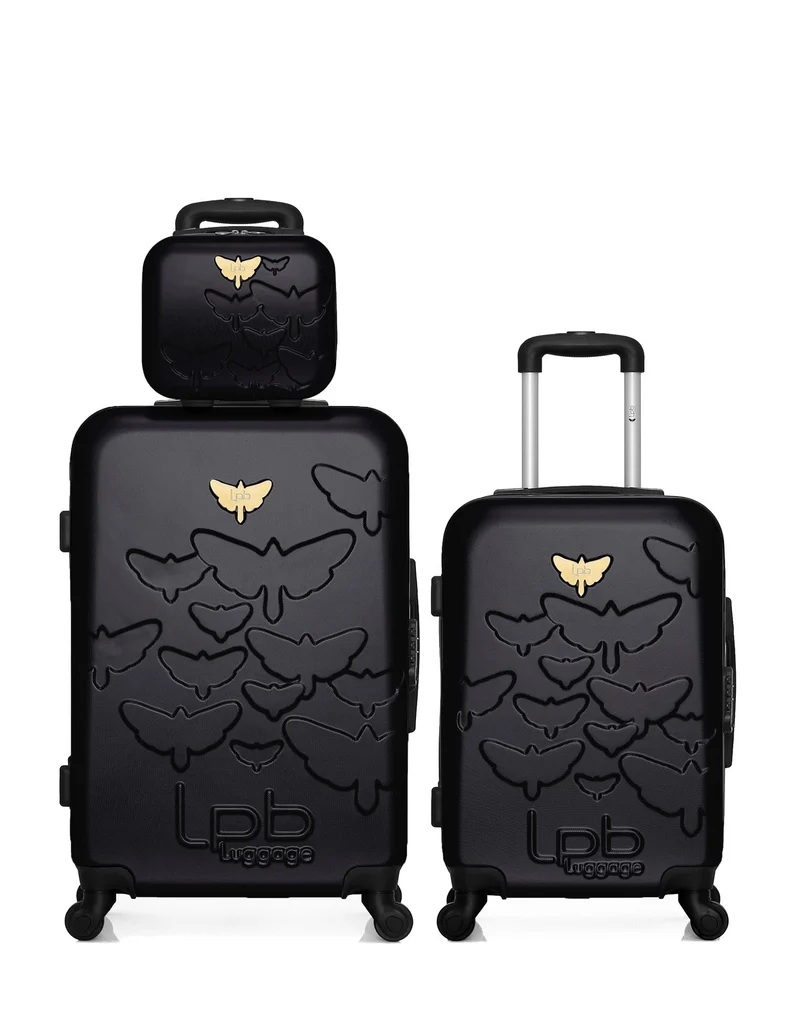 Lot de 3 Valise weekend , valise cabine et vanity AELYS