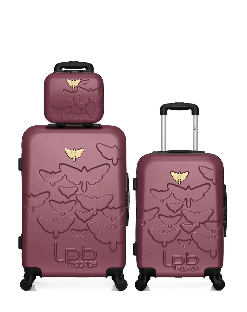 Lot de 3 Valise weekend , valise cabine et vanity AELYS