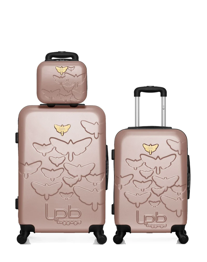 Lot de 3 Valise weekend , valise cabine et vanity AELYS