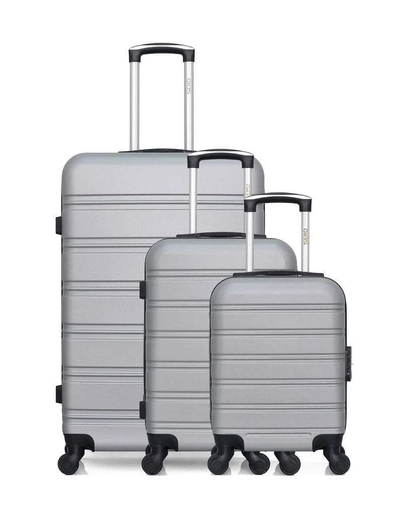 Lot de 3 Valises Rigides Grand Format, Cabine et Cabine XXS RENOSO