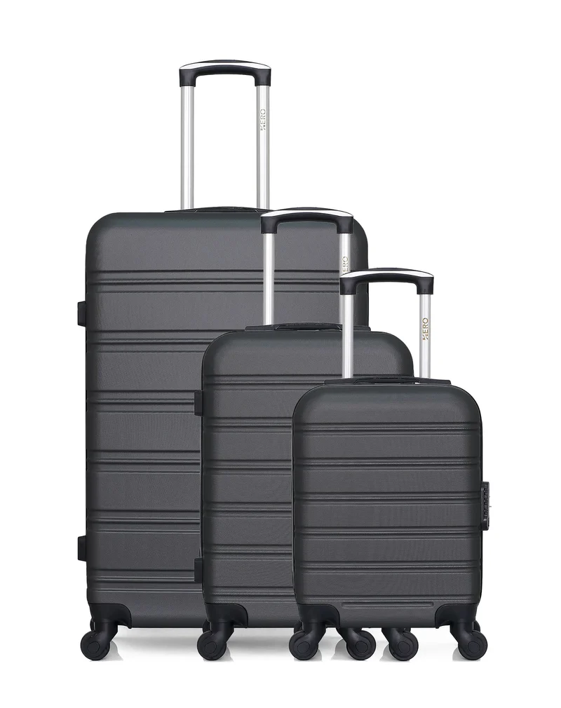 Lot de 3 Valises Rigides Grand Format, Cabine et Cabine XXS RENOSO