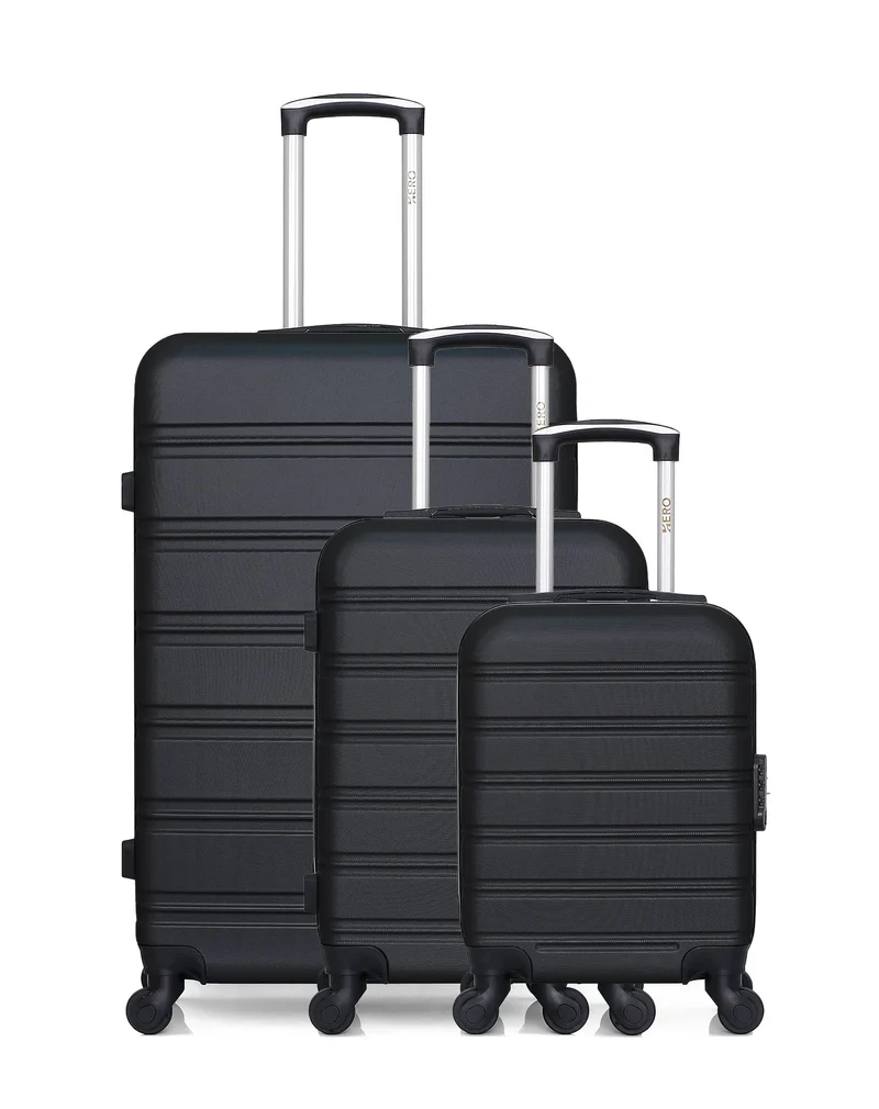 Lot de 3 Valises Rigides Grand Format, Cabine et Cabine XXS RENOSO