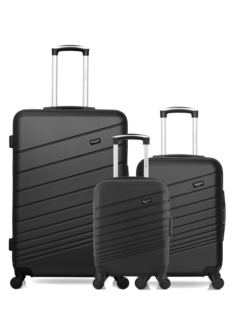 Lot de 3 Valises Rigides Grand Format, Cabine et Cabine XXS TIGRE