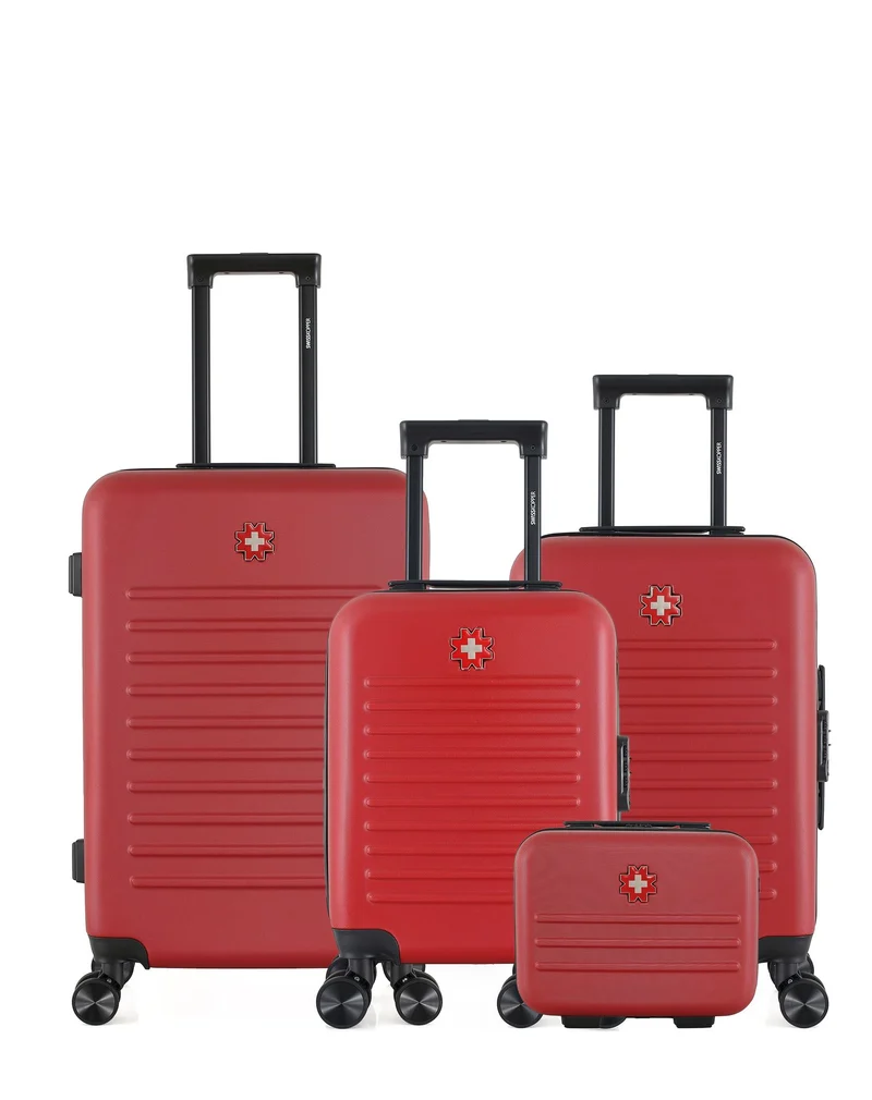 Lot de 4 Valises weekend, valise cabine, valise cabine XXS et vanity WIL