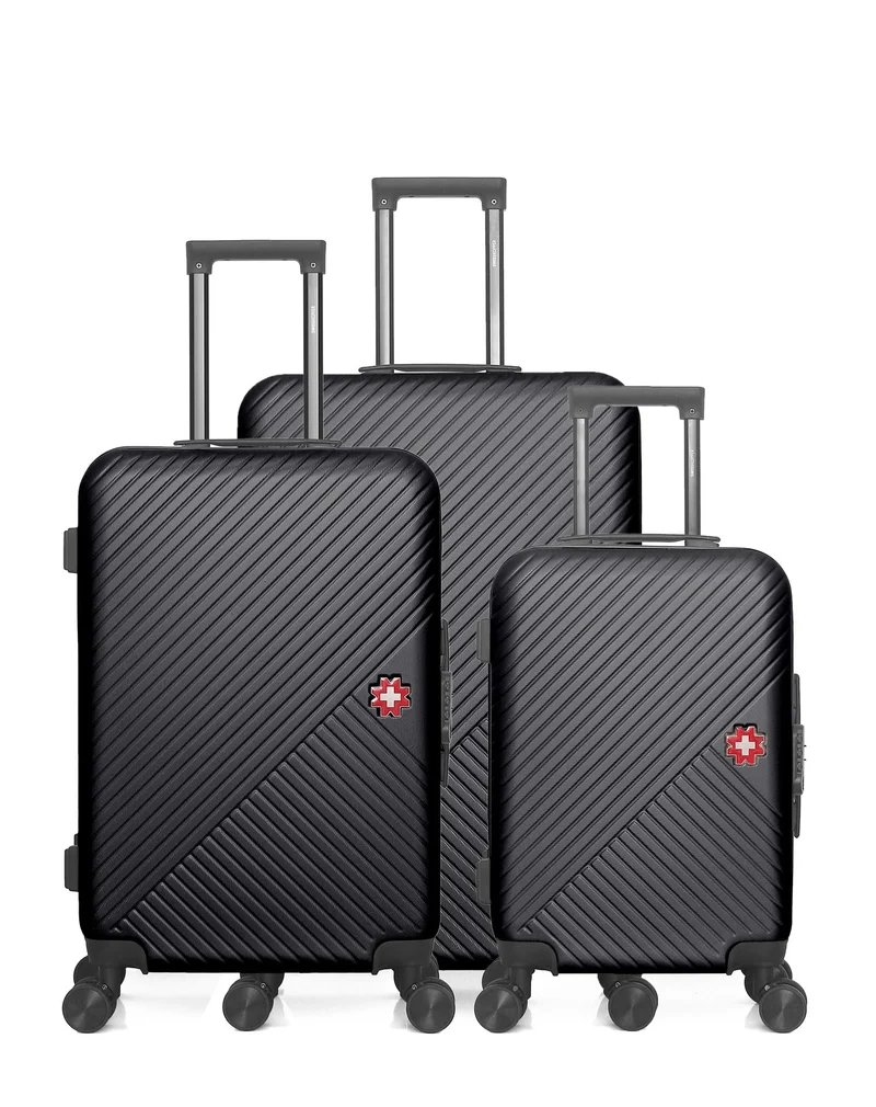 Lot de 3 Valises grand format, valise weekend et valise cabine SPIEZ