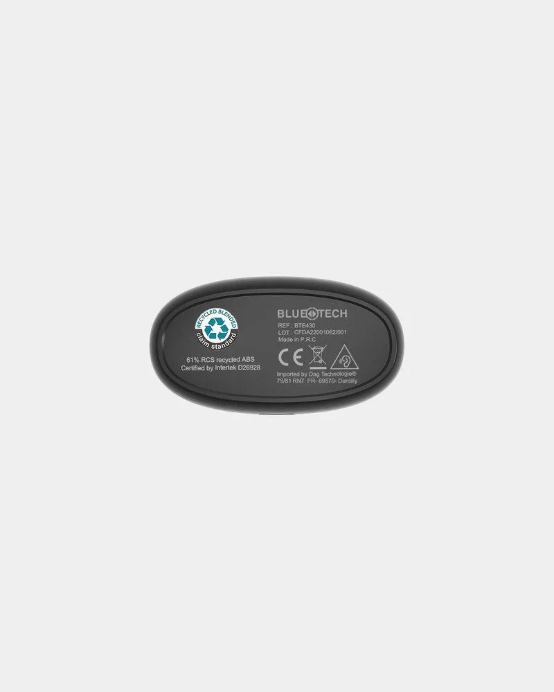 Écouteurs Bluetooth ABS recyclé Bluetech à personnaliser