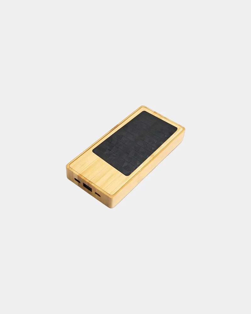 Batterie de secours solaire bambou FSC 8000mAh