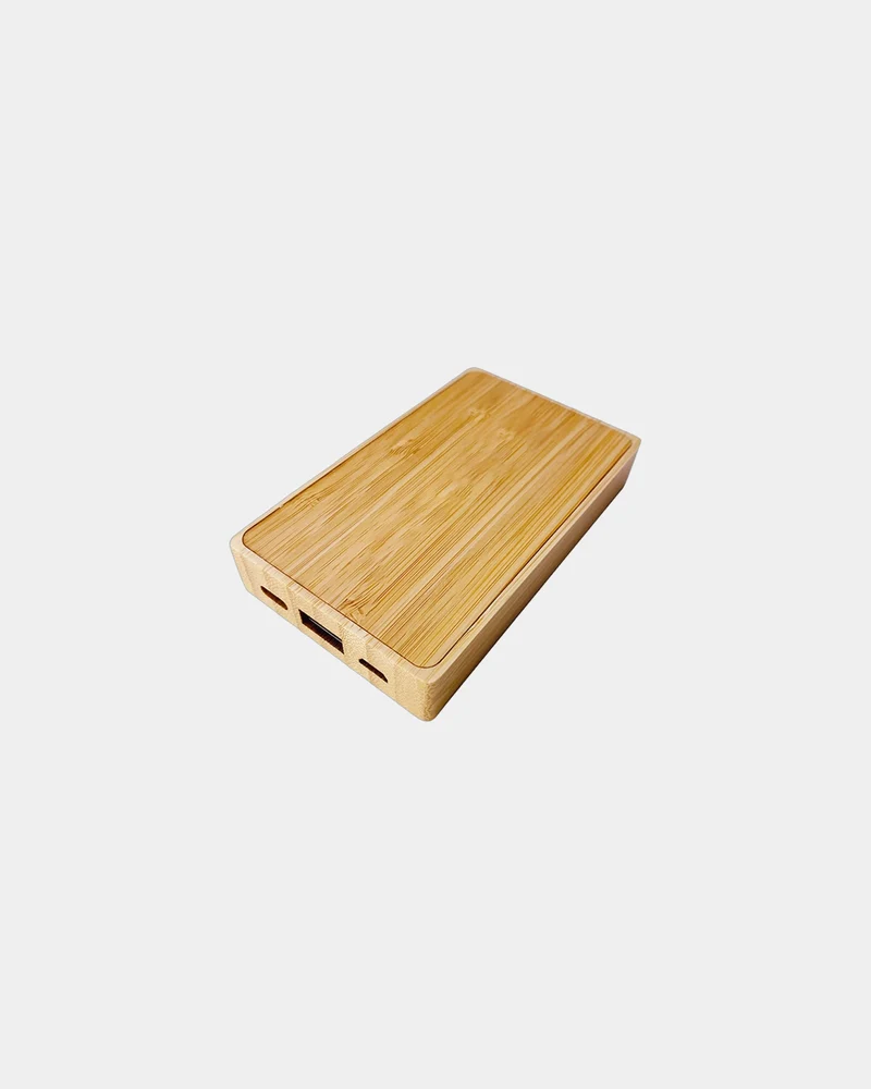 Batterie de secours solaire bambou FSC 5000mAh