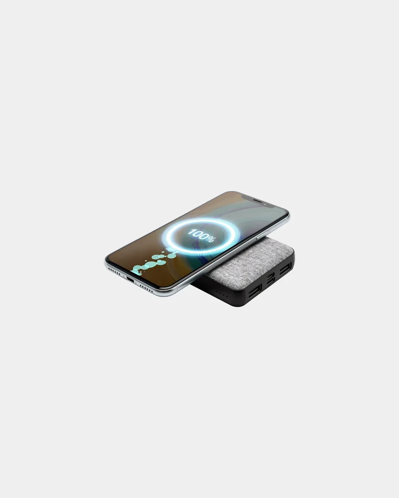Batterie de secours RPET 10 000mAh Bluetech à personnaliser