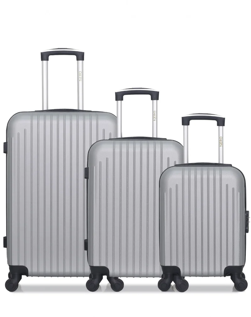 Lot de 3 Valises Rigides Taille Moyenne, Cabine et Cabine XXS CARPATES