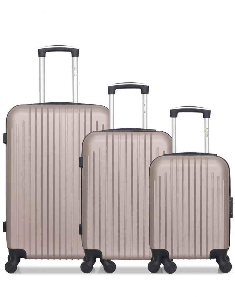 Lot de 3 Valises Rigides Taille Moyenne, Cabine et Cabine XXS CARPATES