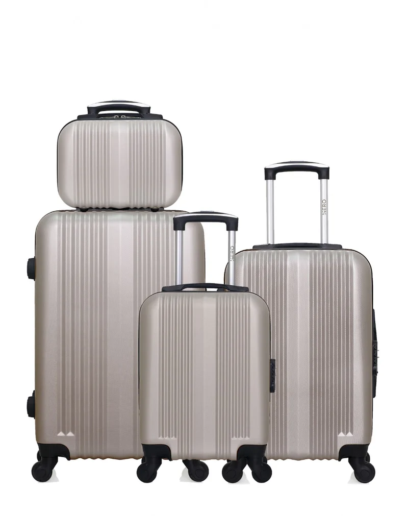 Lot de 4 valises Weekend, Cabine, Cabine XXS et Vanity LIPARI