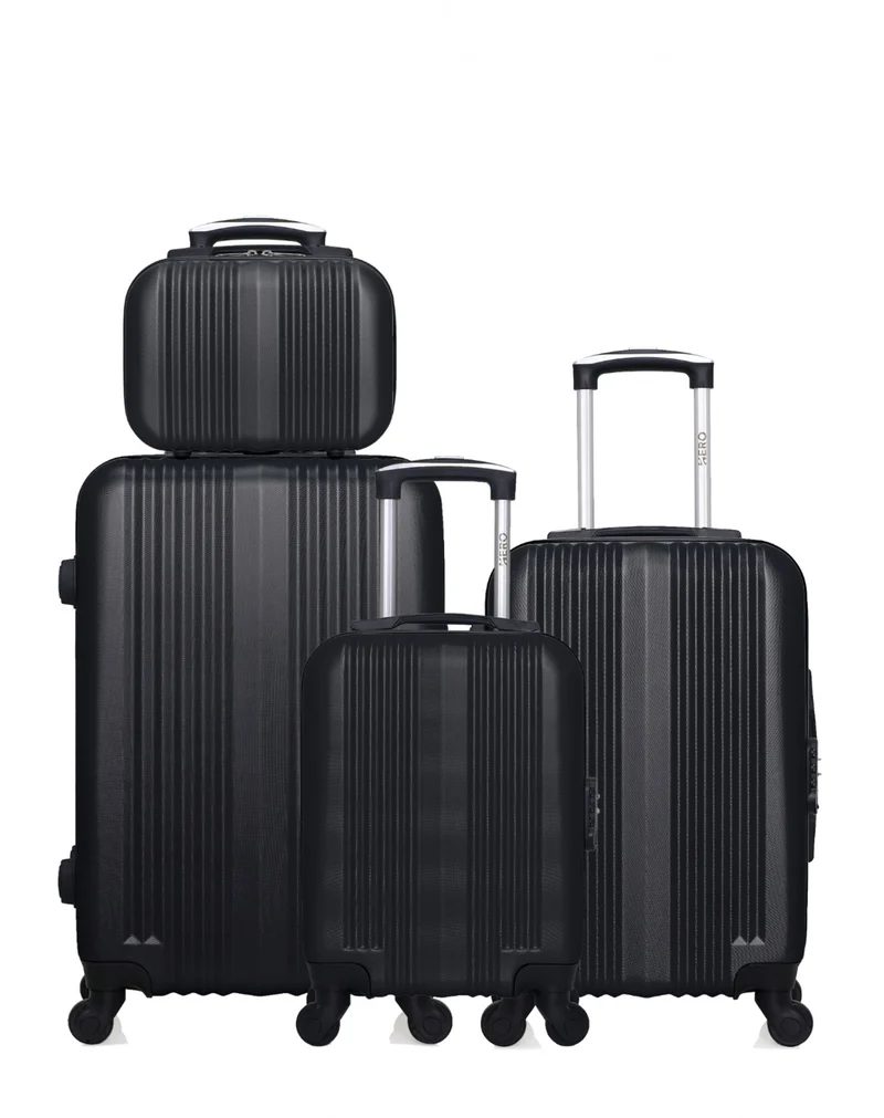 Lot de 4 valises Weekend, Cabine, Cabine XXS et Vanity LIPARI
