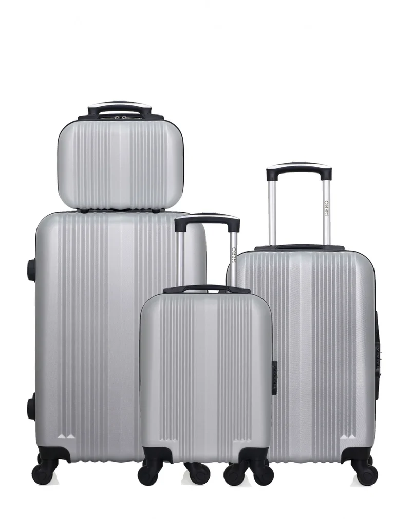 Lot de 4 valises Weekend, Cabine, Cabine XXS et Vanity LIPARI