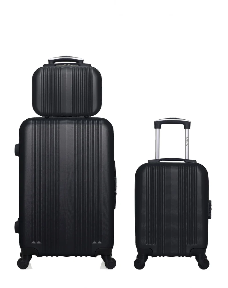 Lot de 3 valises Weekend, Cabine XXS et Vanity LIPARI