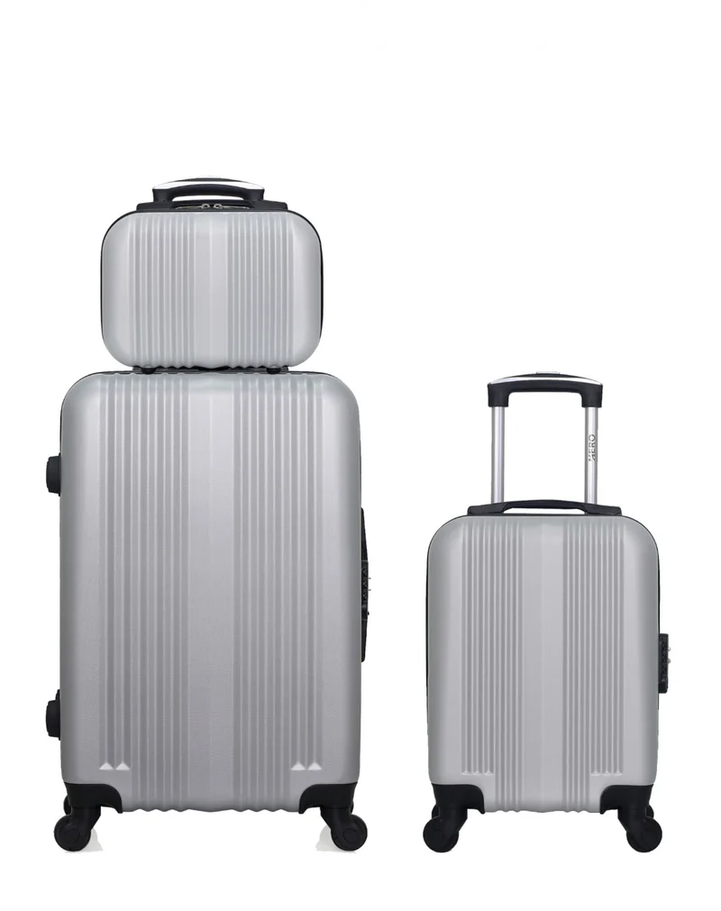 Lot de 3 valises Weekend, Cabine XXS et Vanity LIPARI