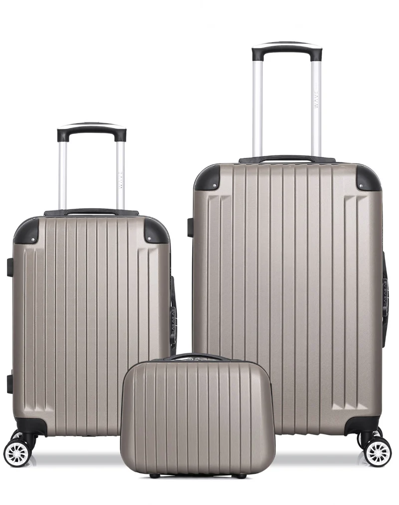 Lot de 3 Valises Weekend, Cabine et Vanity TAGE
