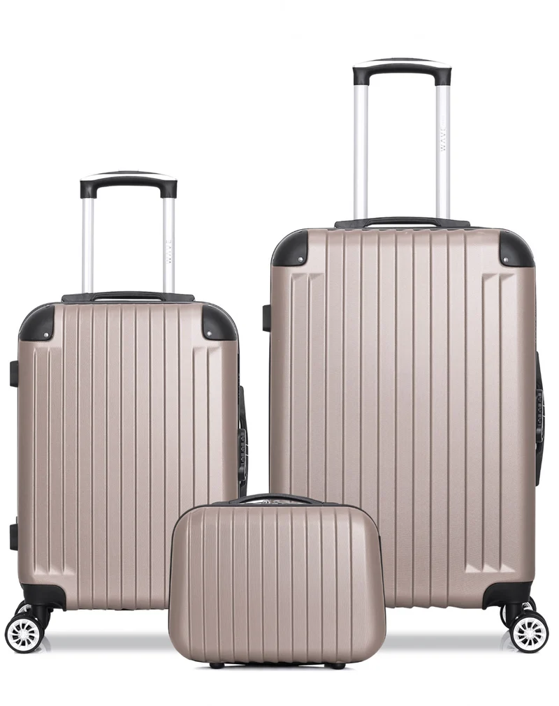 Lot de 3 Valises Weekend, Cabine et Vanity TAGE