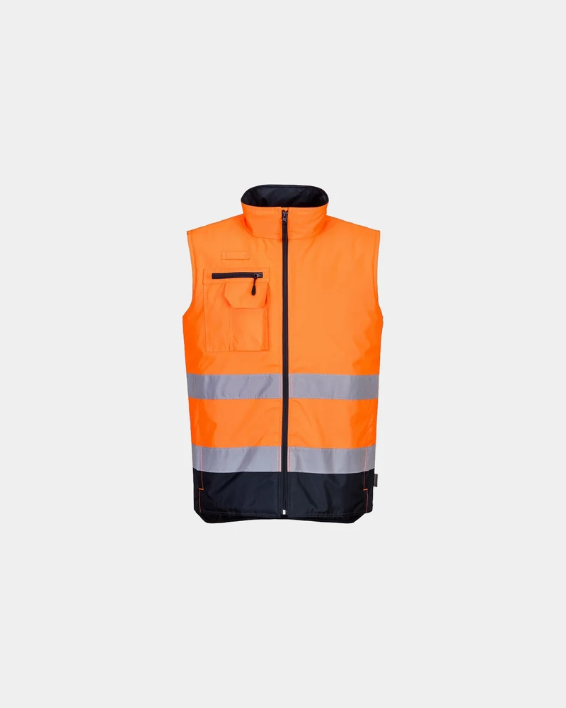 Gilet bodywarmer bicolore à personnaliser