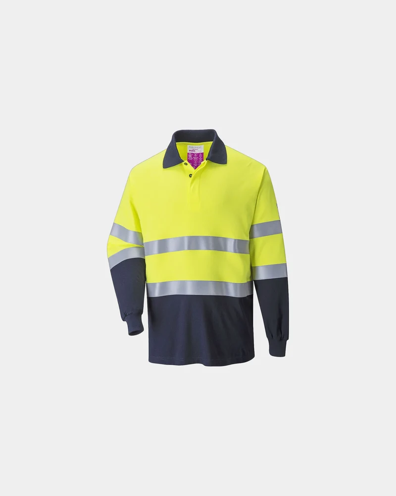 Polo antistatique bicolore à personnaliser