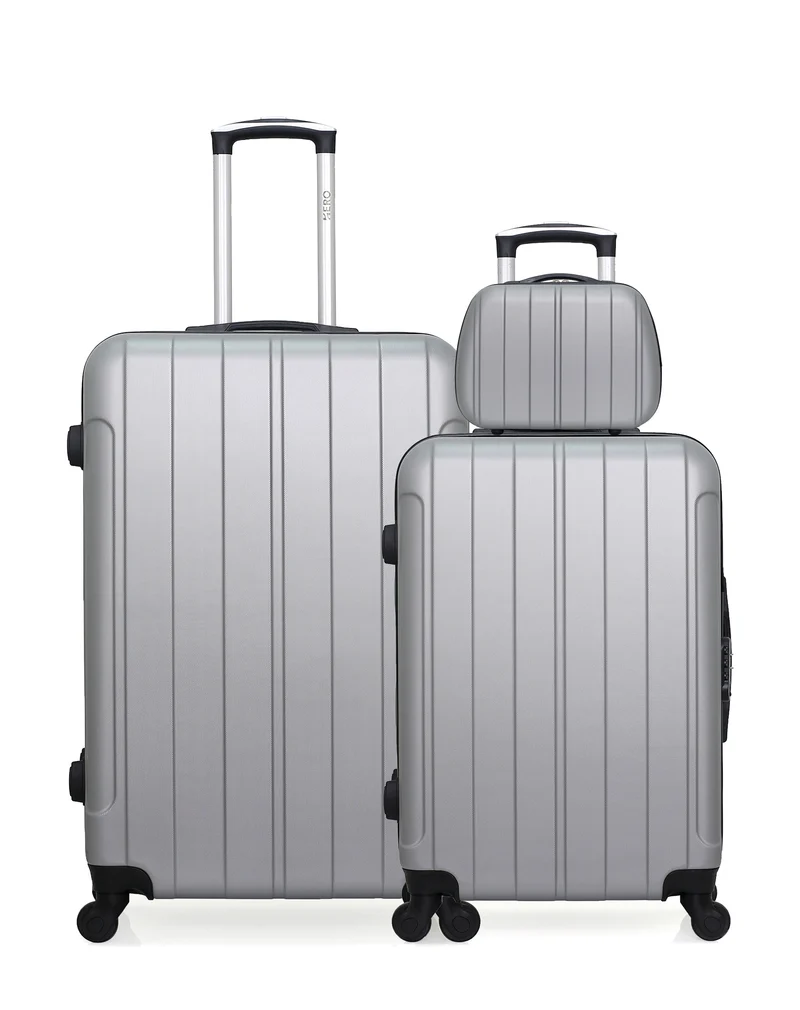 Lot de 3 valises Grand Format, Weekend et Vanity FOGO
