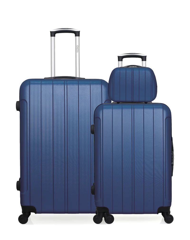 Lot de 3 valises Grand Format, Weekend et Vanity FOGO
