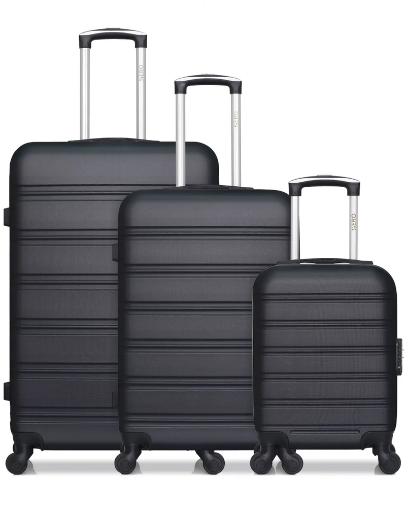 Lot de 3 valises Grand Format, Weekend et Cabine XXS RENOSO