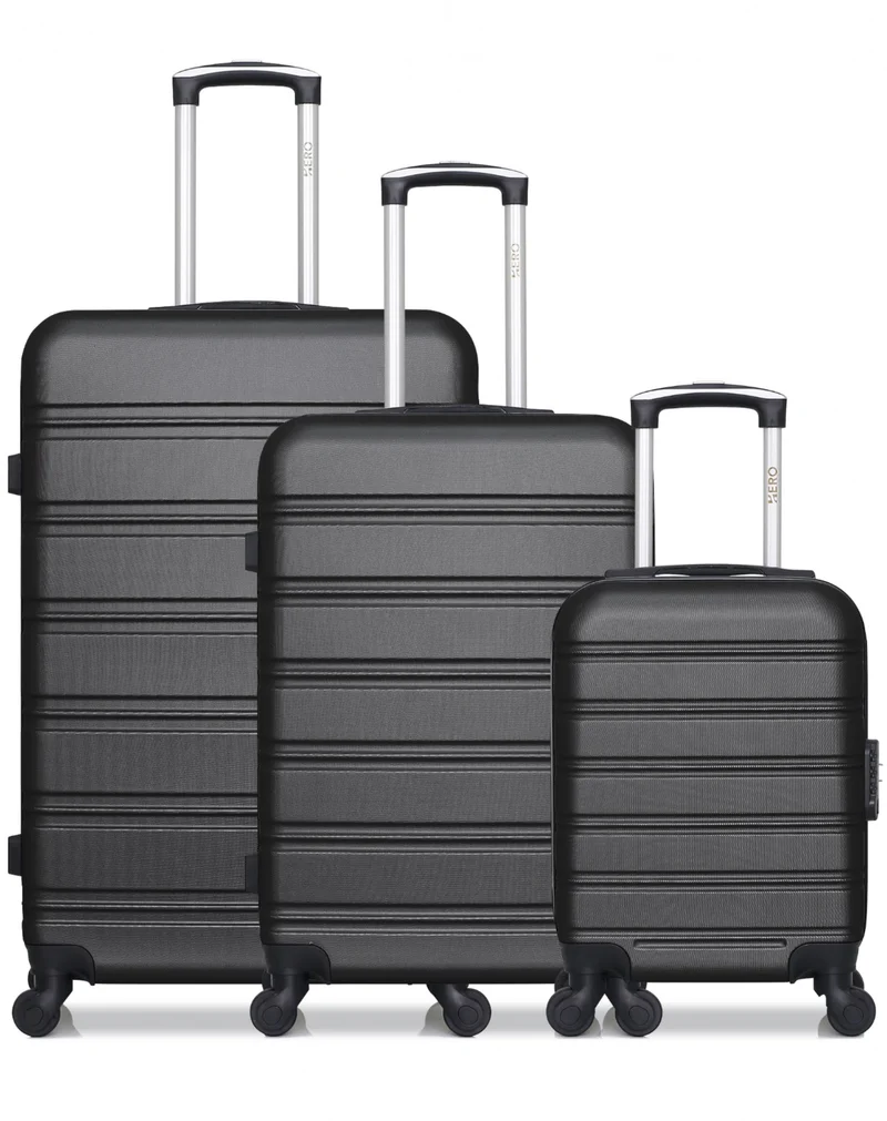 Lot de 3 valises Grand Format, Weekend et Cabine XXS RENOSO