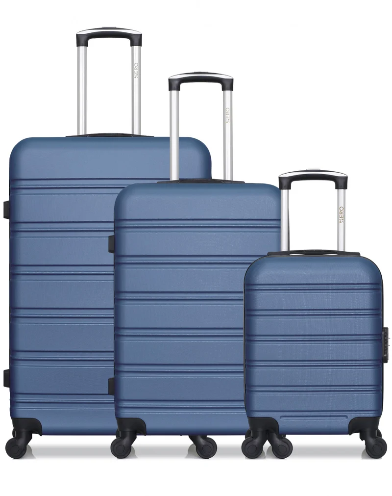 Lot de 3 valises Grand Format, Weekend et Cabine XXS RENOSO