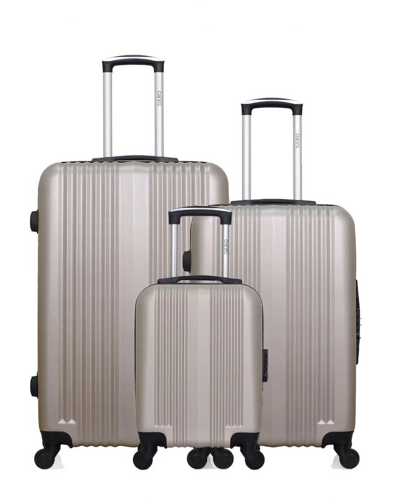 Lot de 3 valises Grand Format, Weekend et Cabine XXS LIPARI