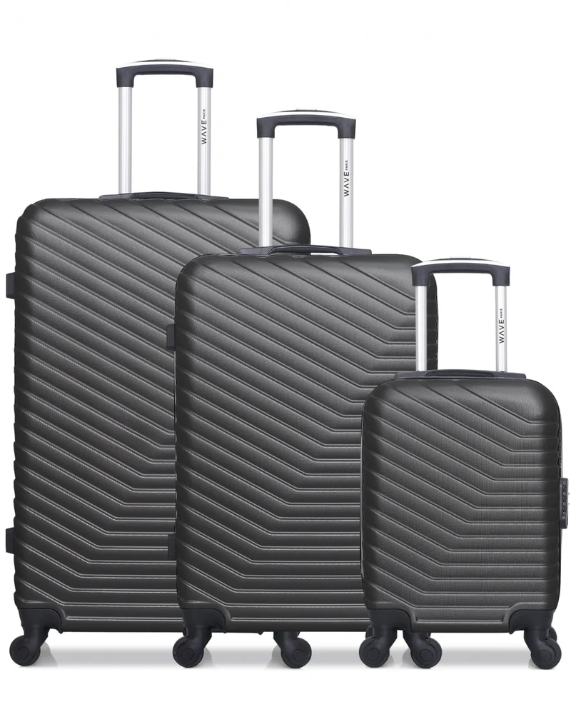 Lot de 3 Valises Grand Format, Weekend et Cabine XXS LENA