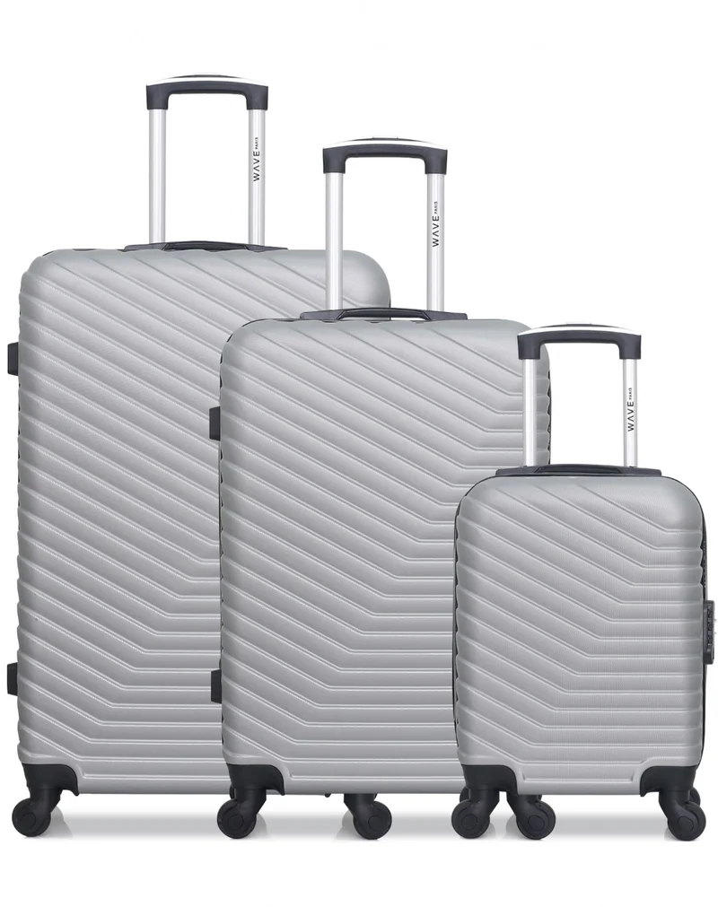 Lot de 3 Valises Grand Format, Weekend et Cabine XXS LENA