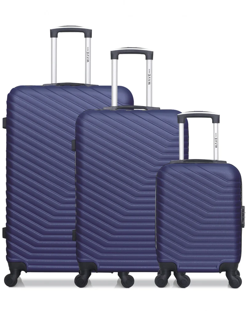 Lot de 3 Valises Grand Format, Weekend et Cabine XXS LENA
