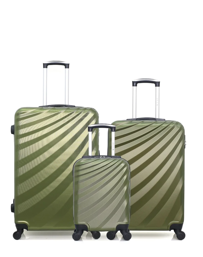 Lot de 3 valises Grand Format, Weekend et Cabine XXS DANUBE