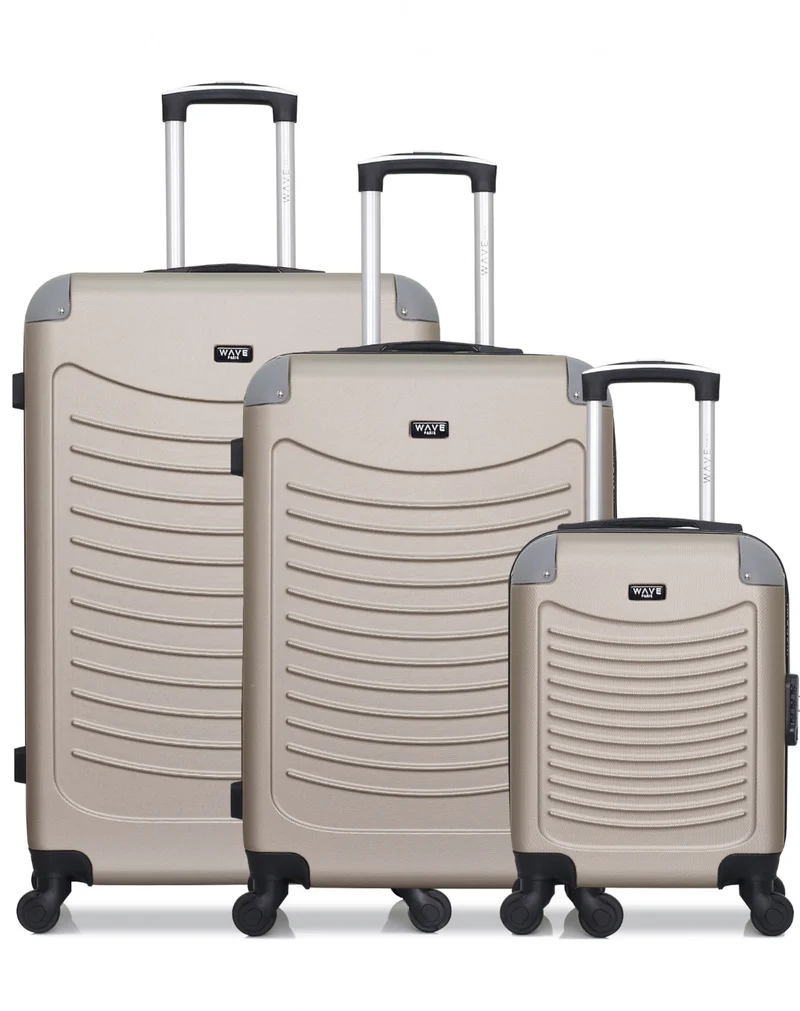 Lot de 3 valises Grand Format, Weekend et Cabine XXS CONGO