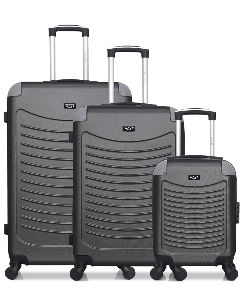 Lot de 3 valises Grand Format, Weekend et Cabine XXS CONGO