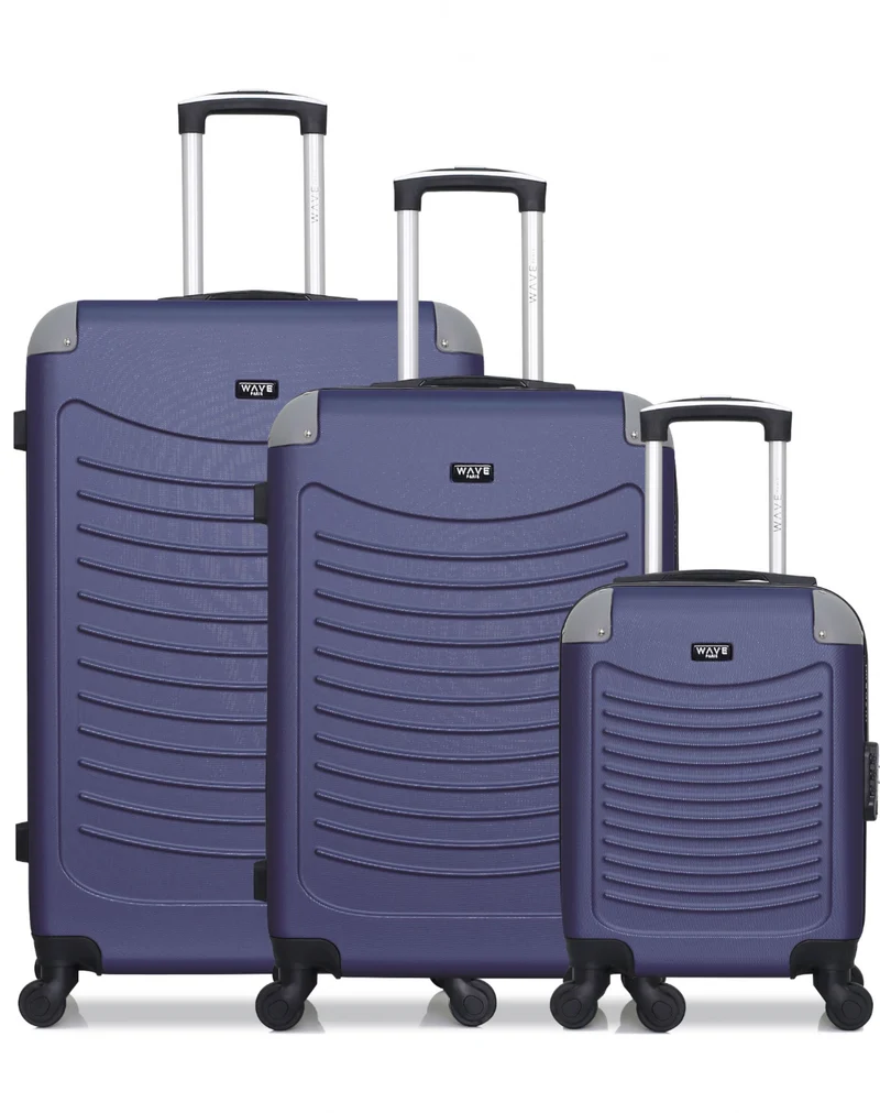 Lot de 3 valises Grand Format, Weekend et Cabine XXS CONGO