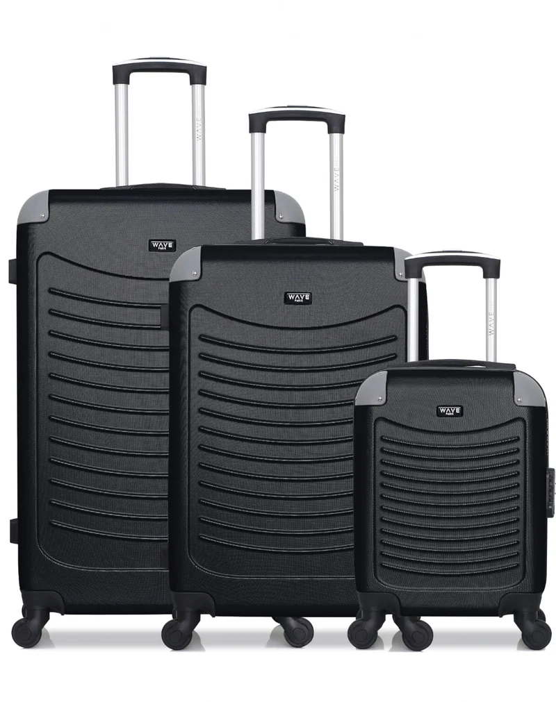 Lot de 3 valises Grand Format, Weekend et Cabine XXS CONGO