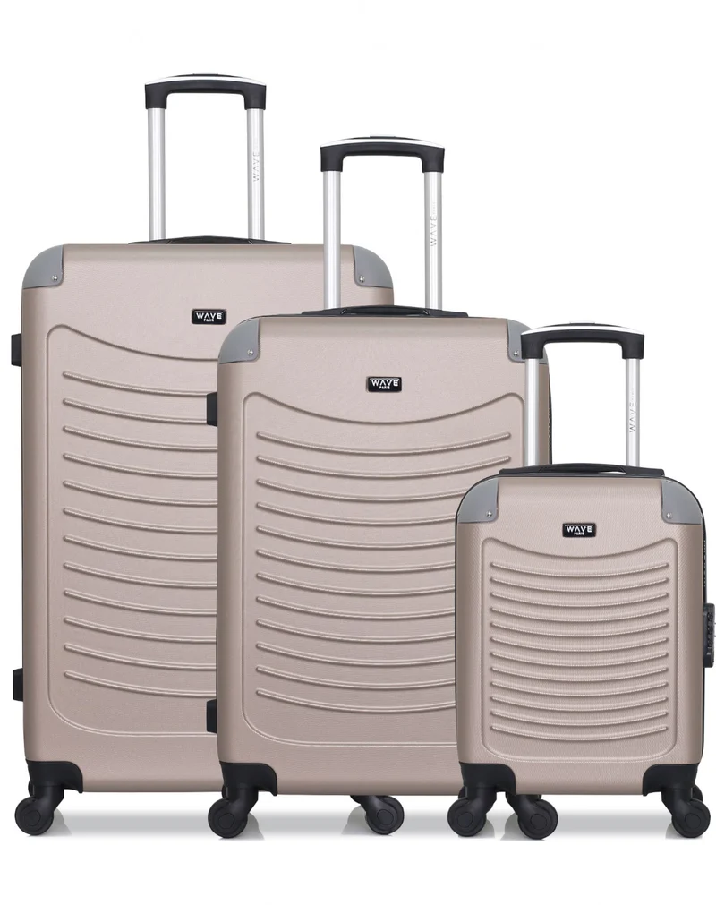Lot de 3 valises Grand Format, Weekend et Cabine XXS CONGO