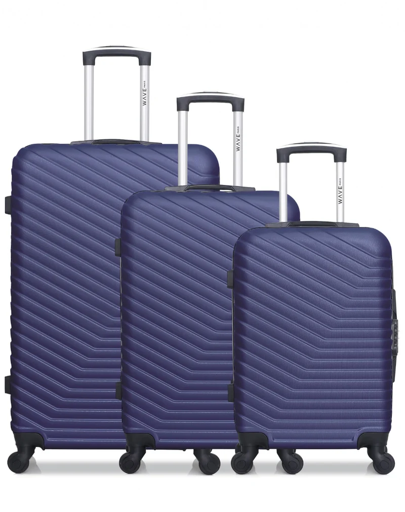 Lot de 3 valises Grand Format, Weekend et Cabine LENA