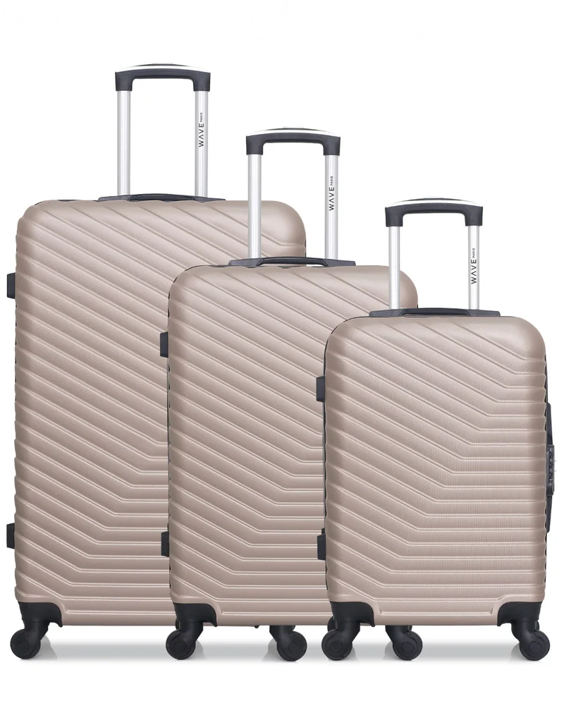 Lot de 3 valises Grand Format, Weekend et Cabine LENA